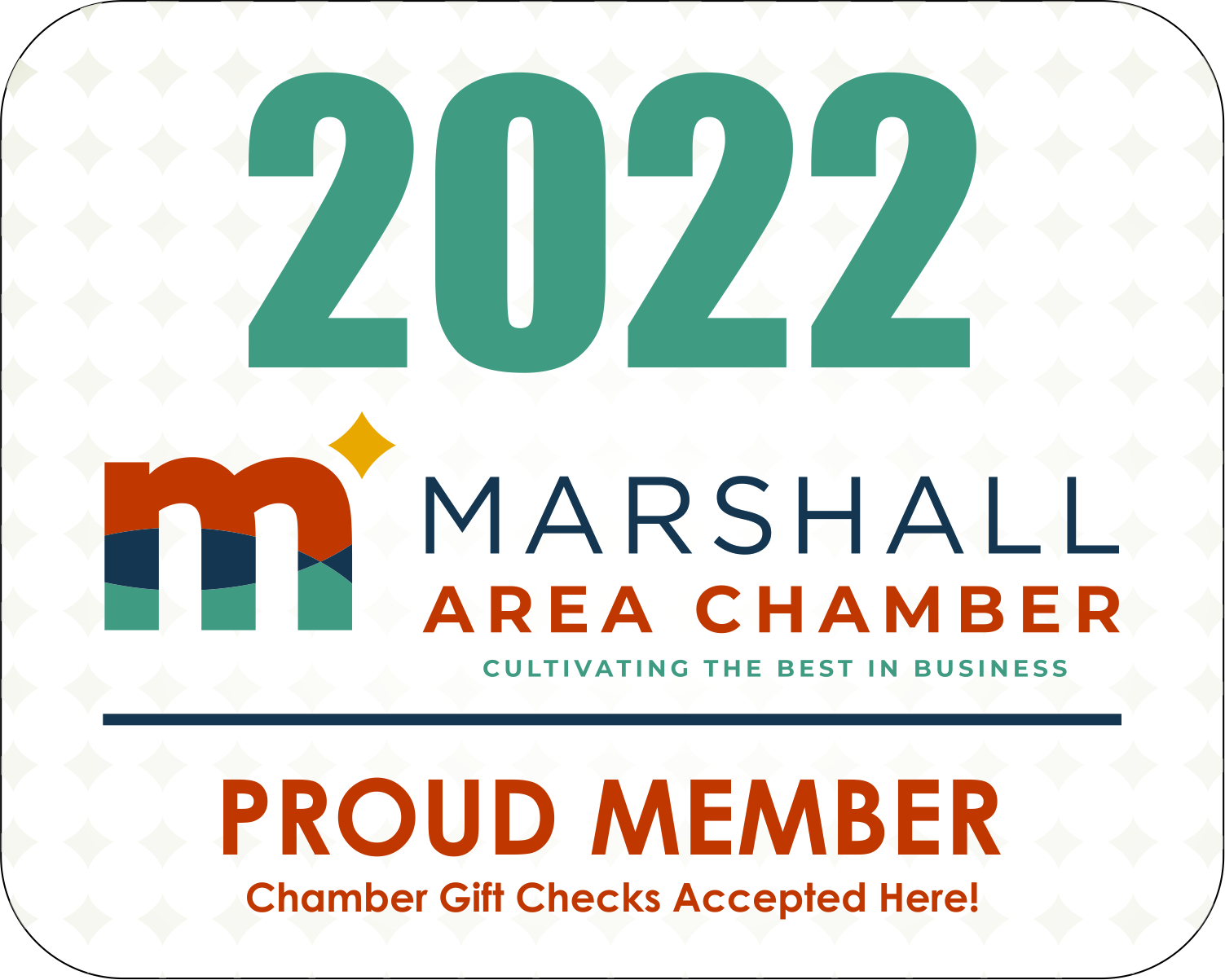 2022 Marshall Area Chamber - Proud Member